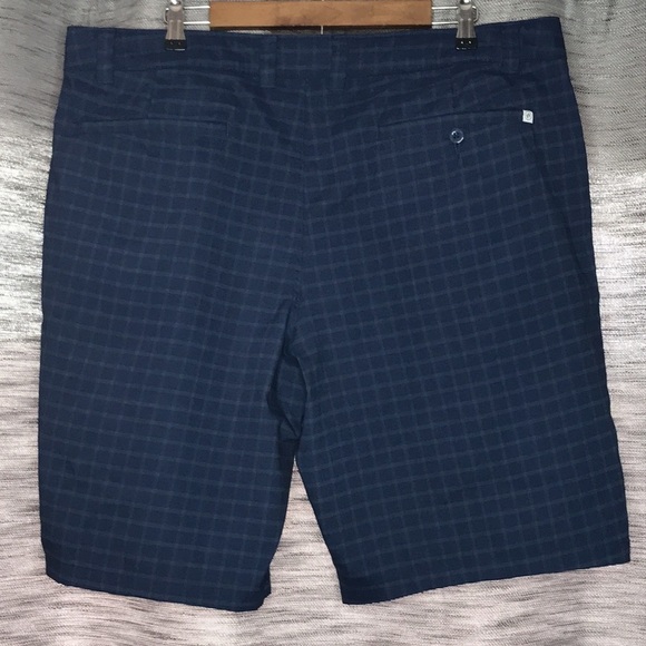 HANG TEN 🏄 A California Classic BLUE Mens PLAID SHORTS SIZE 40 - Picture 4 of 8